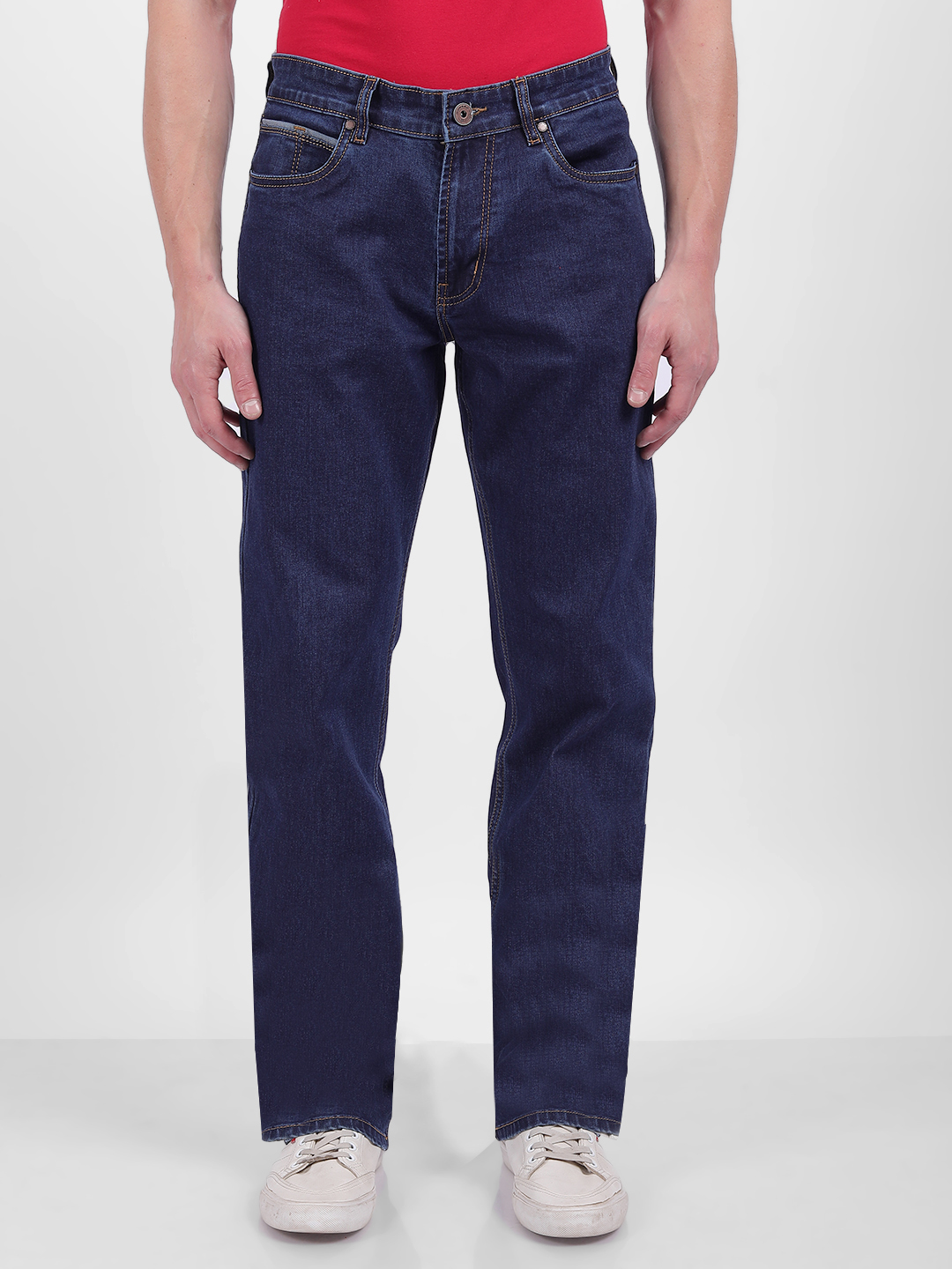 Numero Uno Men Solid Blue Jeans